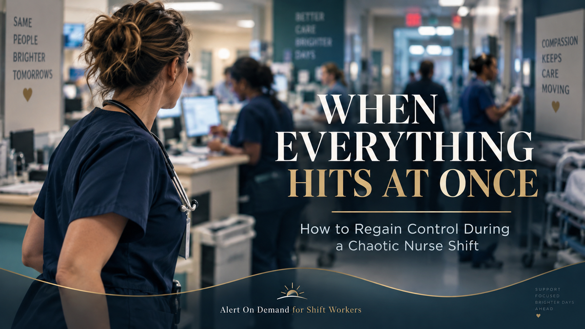 Chaotic Nurse Shift? How to Regain Control When Everything Hits at Once