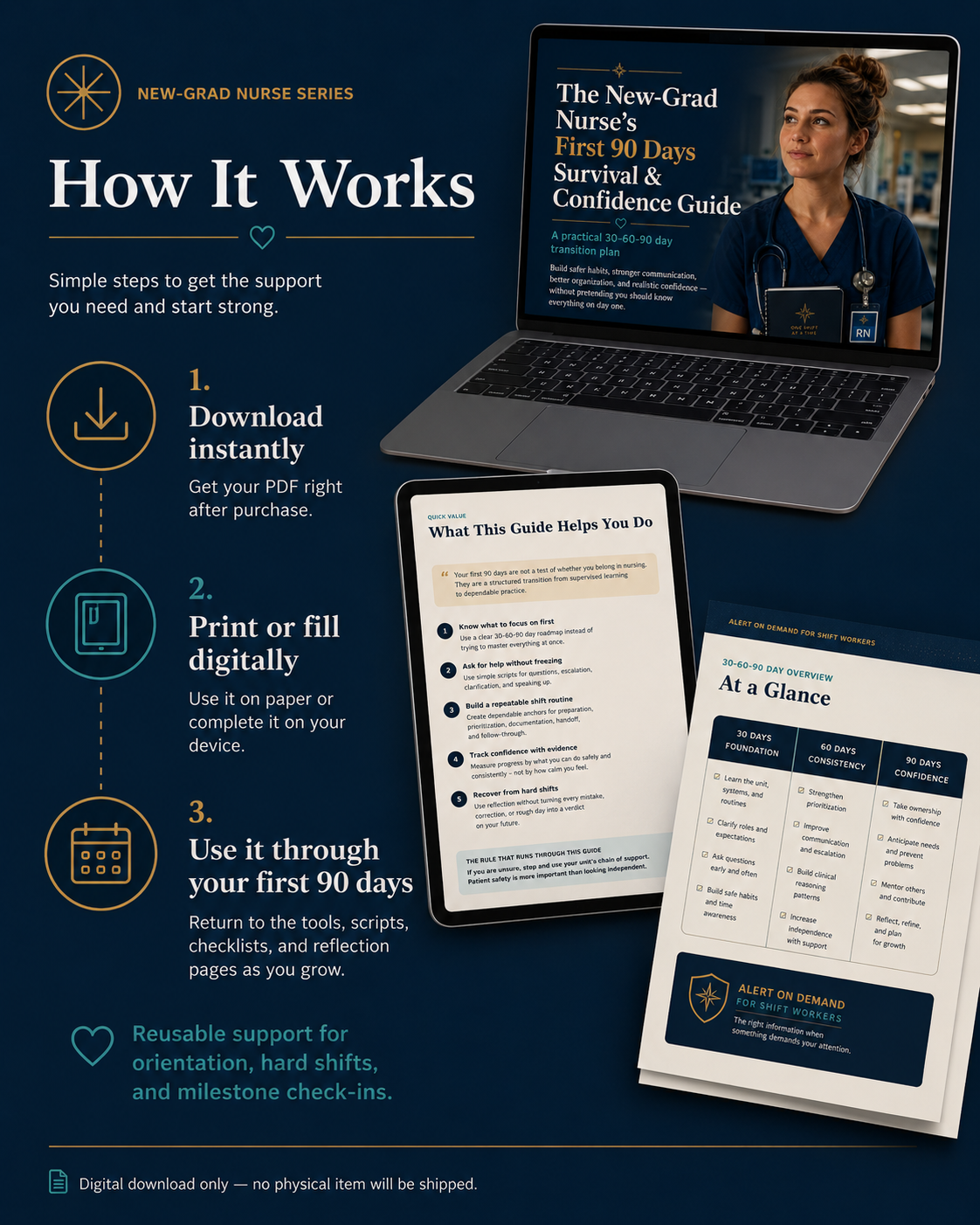 The New-Grad Nurse’s First 90 Days Survival & Confidence Guide