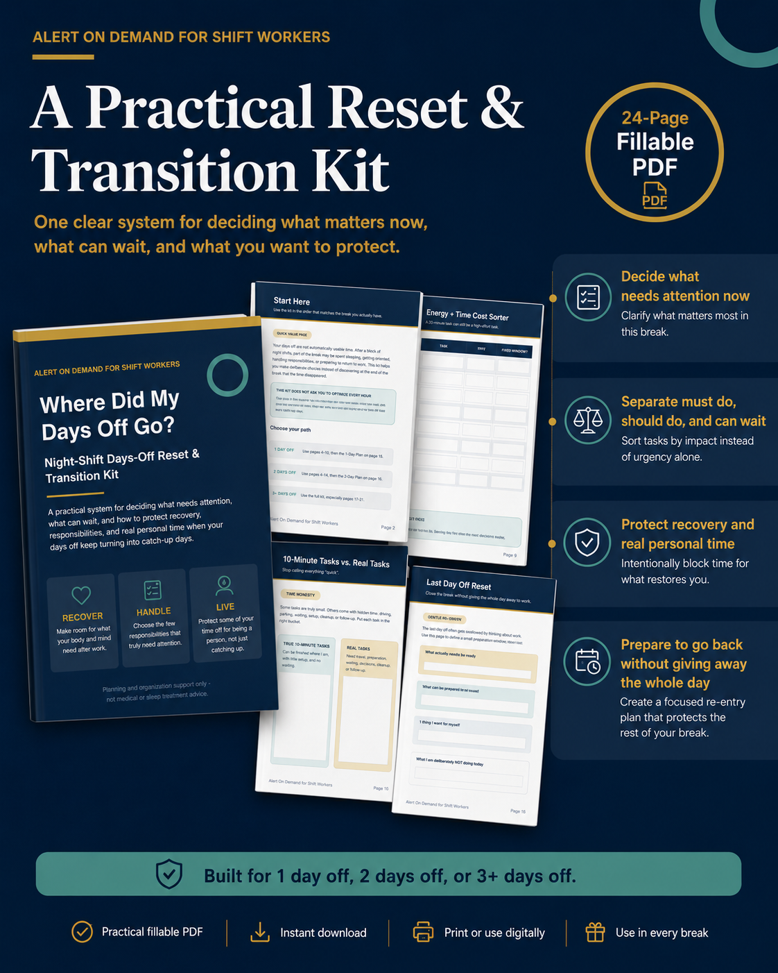 Where Did My Days Off Go? | Night-Shift Days-Off Reset & Transition Kit