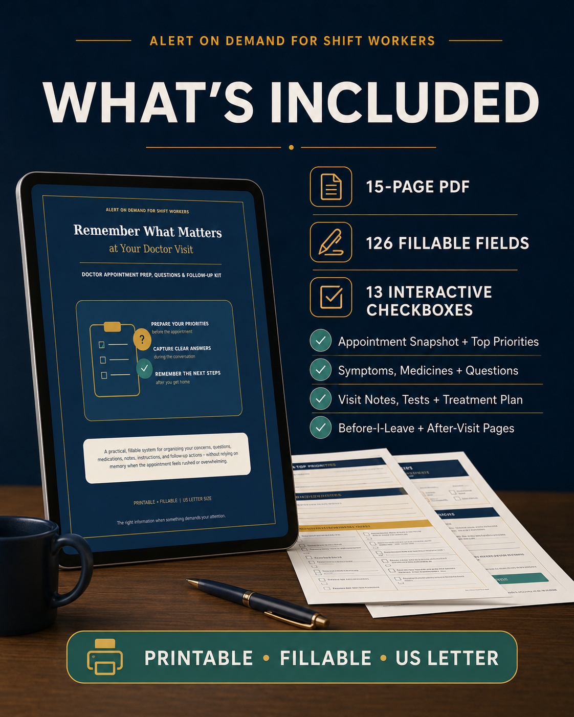 Remember What Matters at Your Doctor Visit | Appointment Prep & Follow-Up Kit