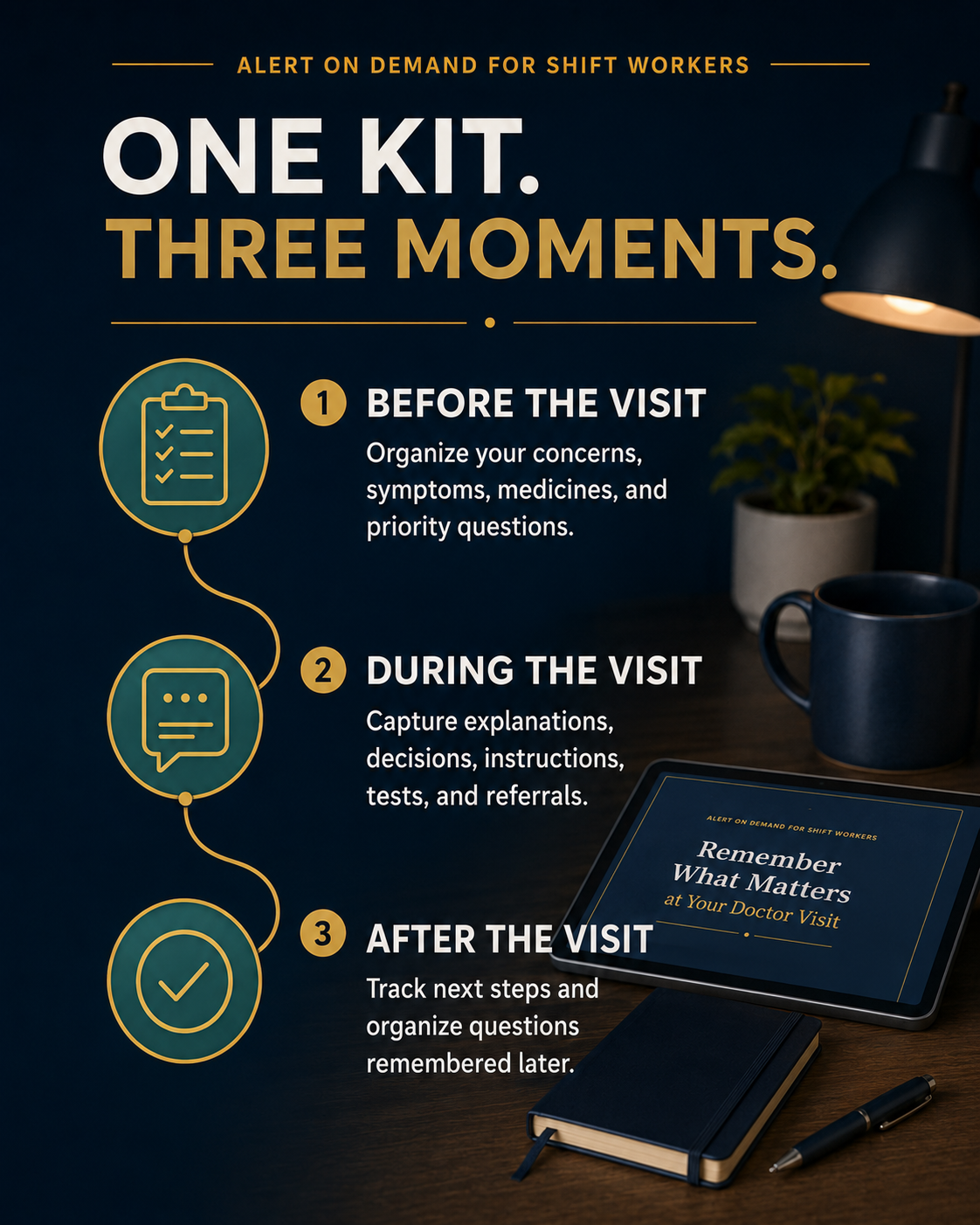 Remember What Matters at Your Doctor Visit | Appointment Prep & Follow-Up Kit