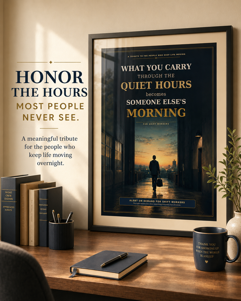 Quiet Hours Shift Worker Printable Wall Art