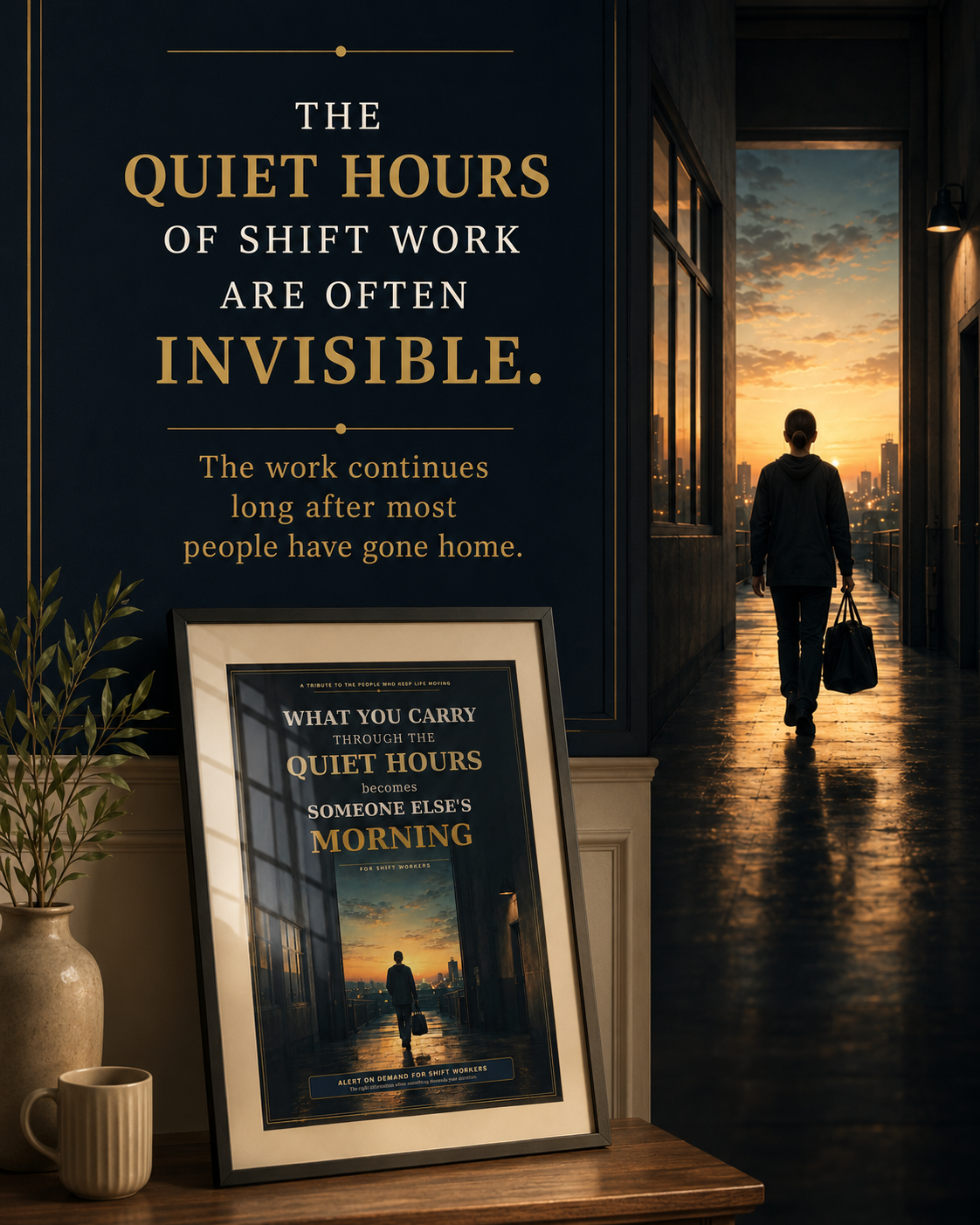 Quiet Hours Shift Worker Printable Wall Art