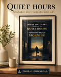 Quiet Hours Shift Worker Printable Wall Art
