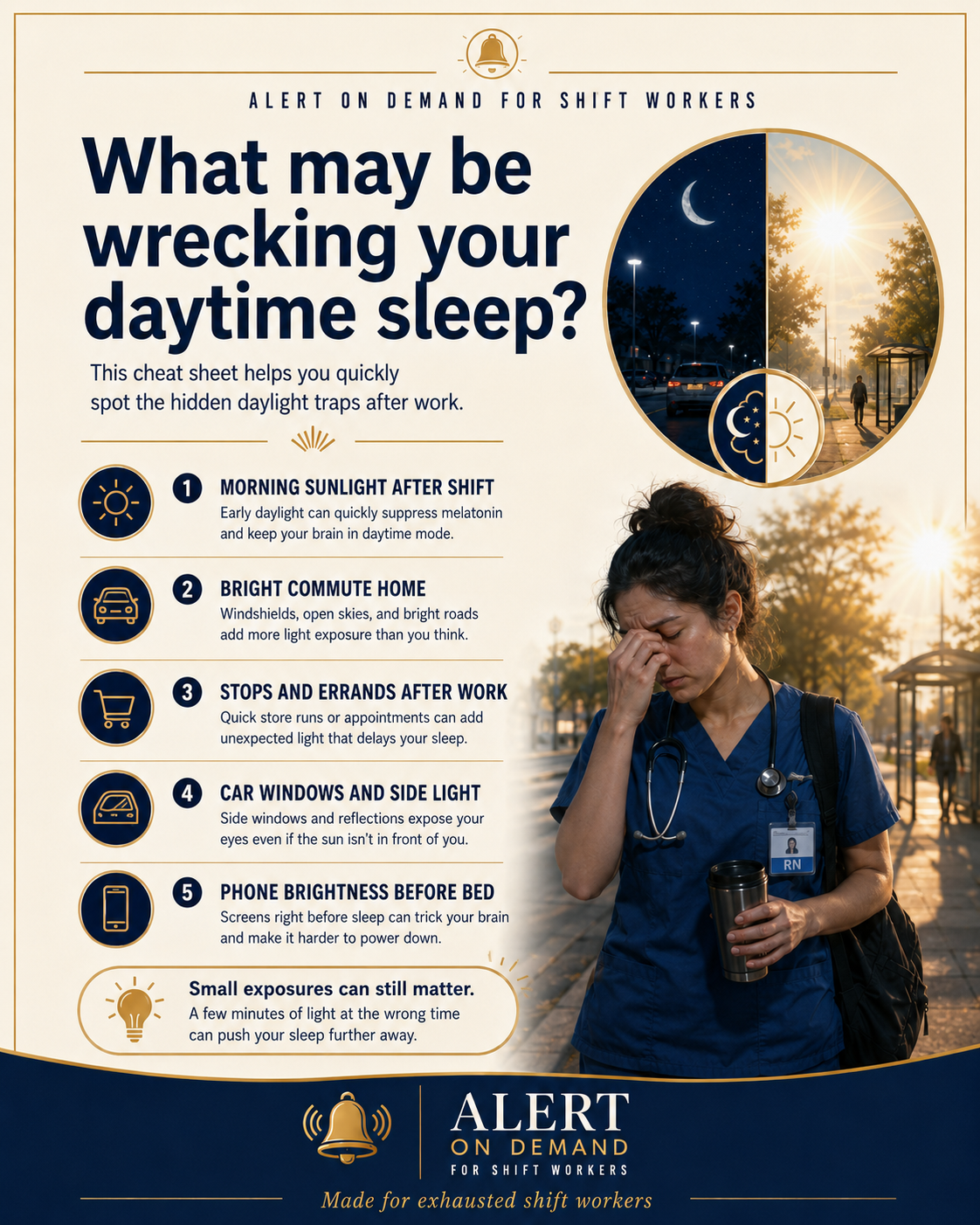 Night Shift Daylight Trap Cheat Sheet