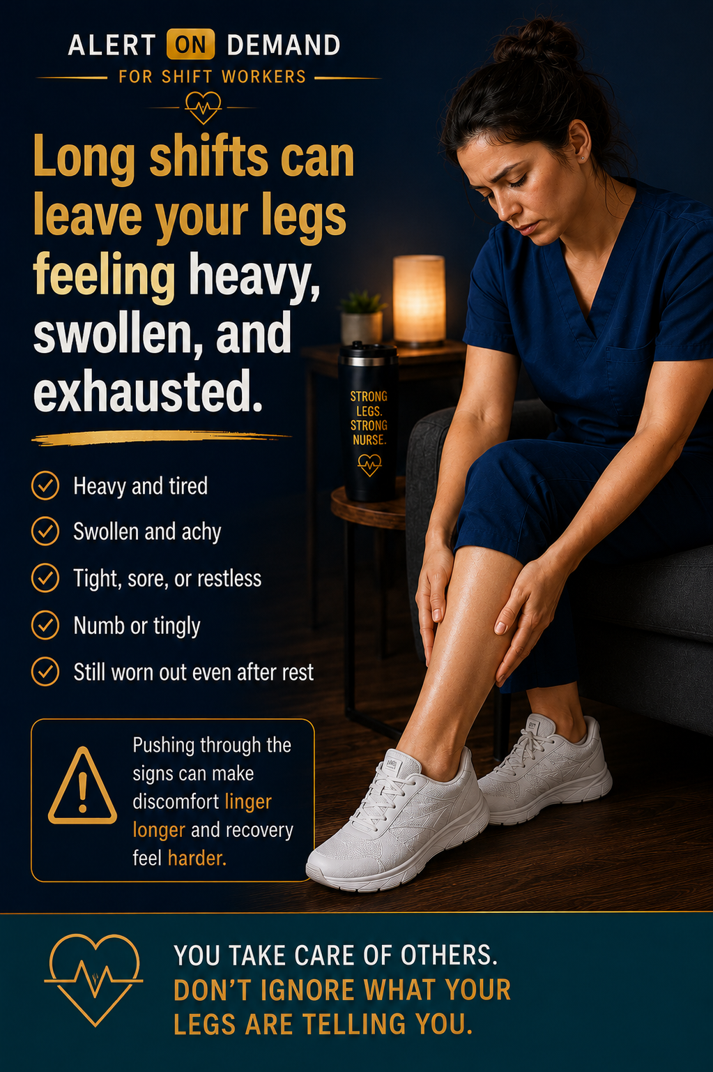 Heavy Legs After a Long Shift | Compression & Recovery Decision Guide