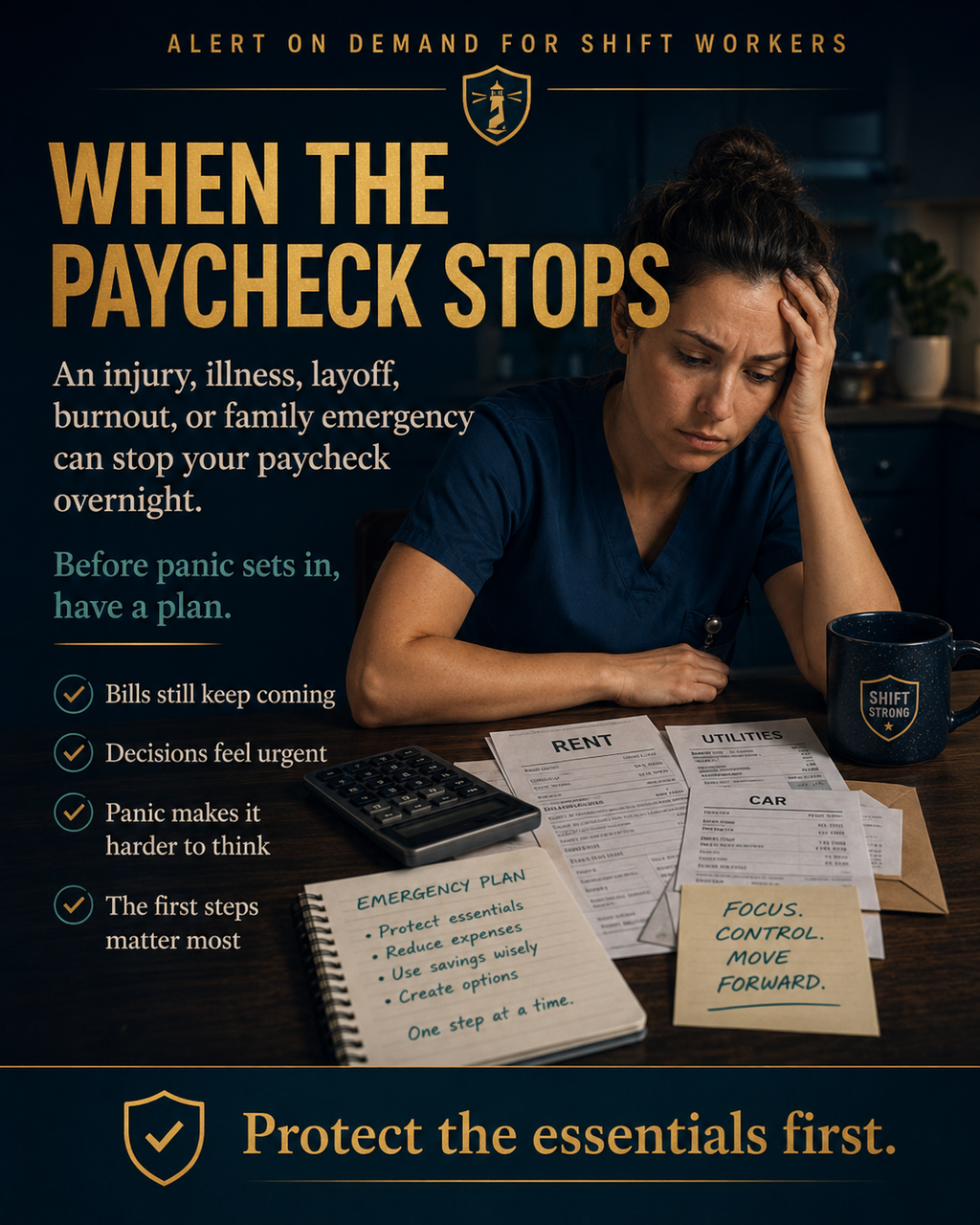 When the Paycheck Stops | Emergency Income Survival Plan for Shift Workers