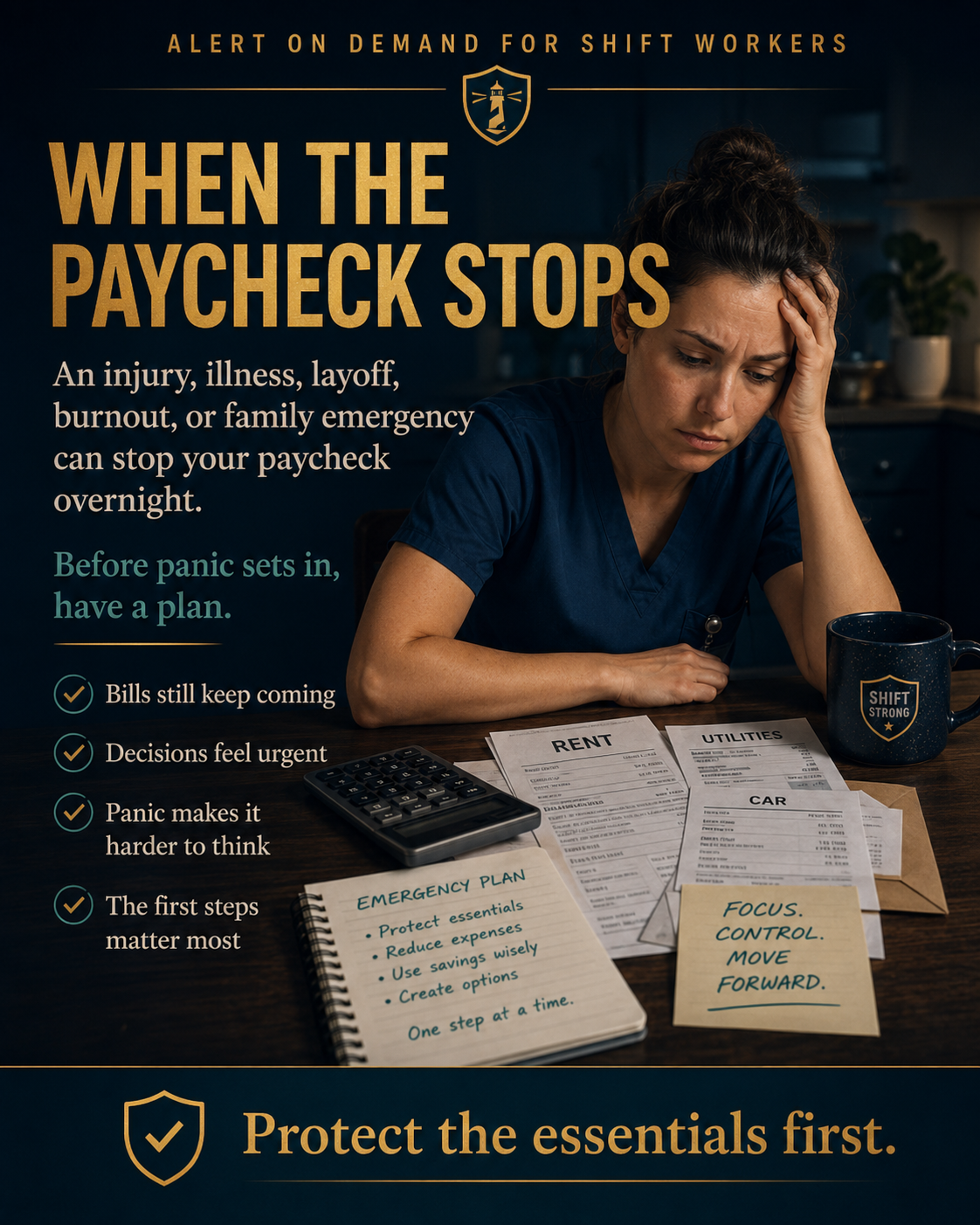 When the Paycheck Stops | Emergency Income Survival Plan for Shift Workers