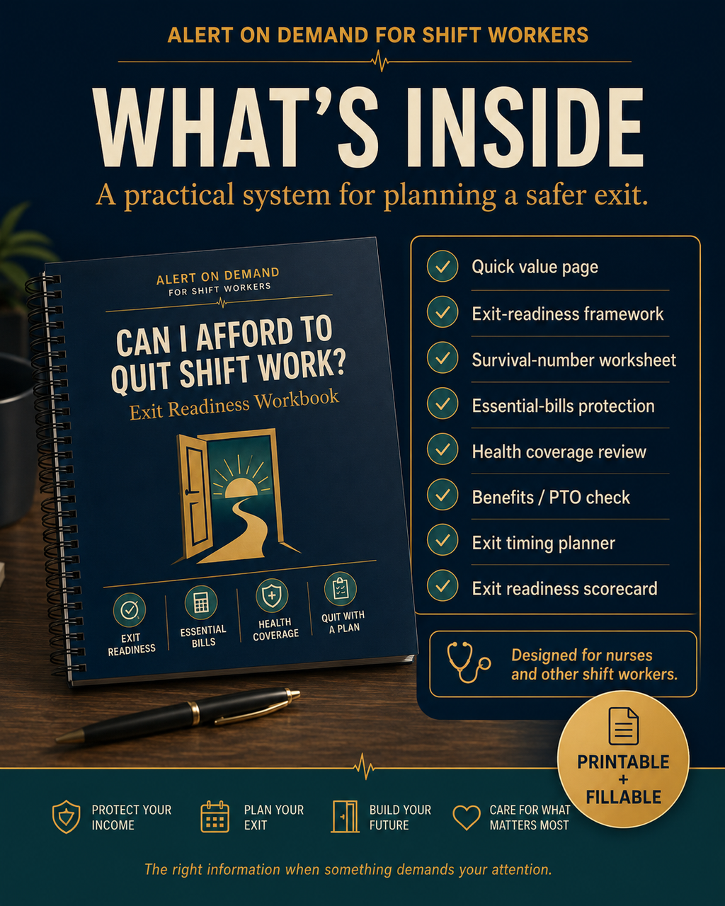 Can I Afford to Quit Shift Work? | Exit Readiness Workbook for Shift Workers
