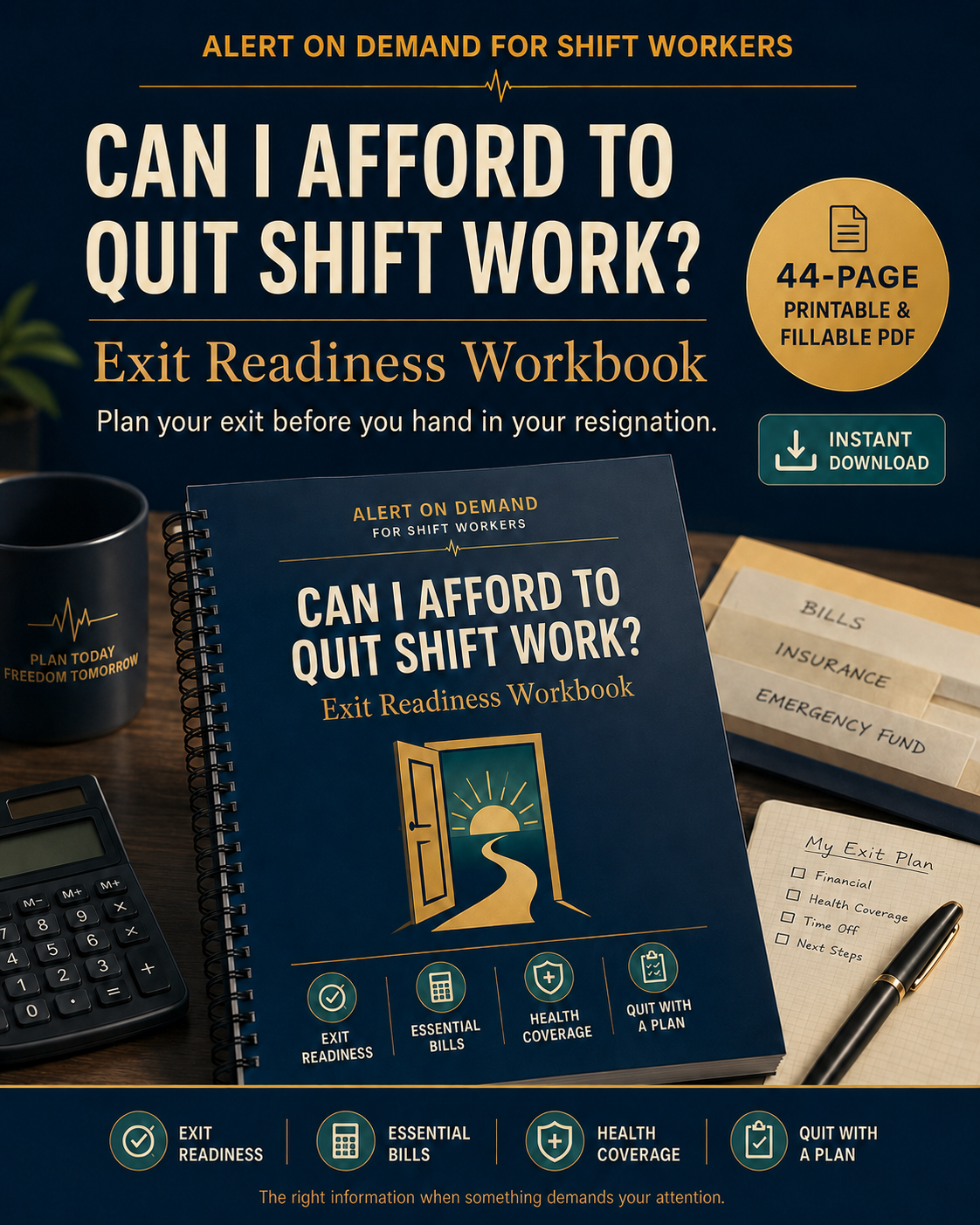 Can I Afford to Quit Shift Work? | Exit Readiness Workbook for Shift Workers