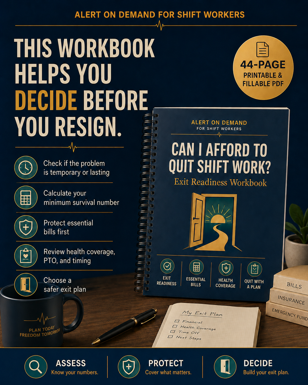 Can I Afford to Quit Shift Work? | Exit Readiness Workbook for Shift Workers