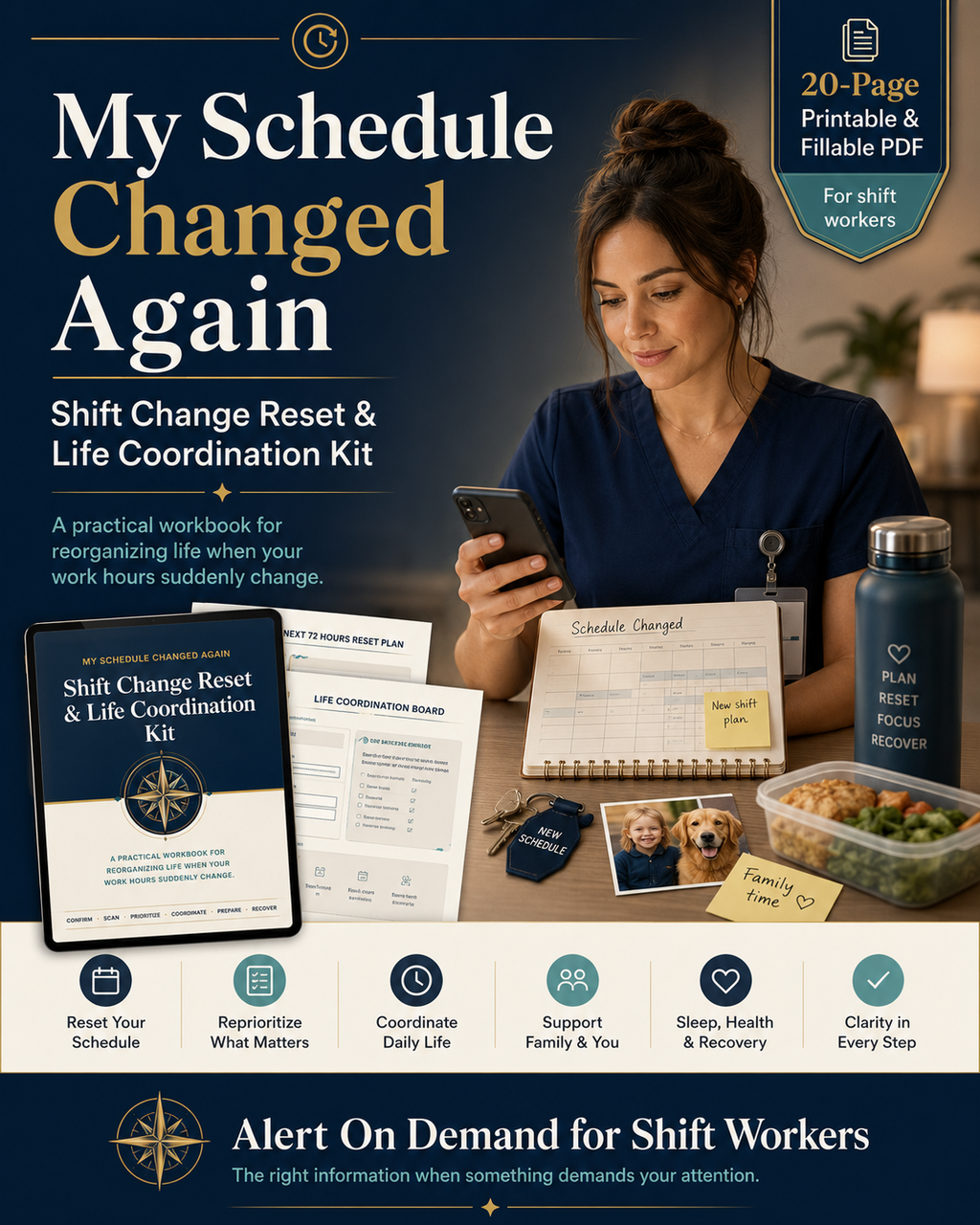 My Schedule Changed Again | Shift Change Reset & Life Coordination Kit