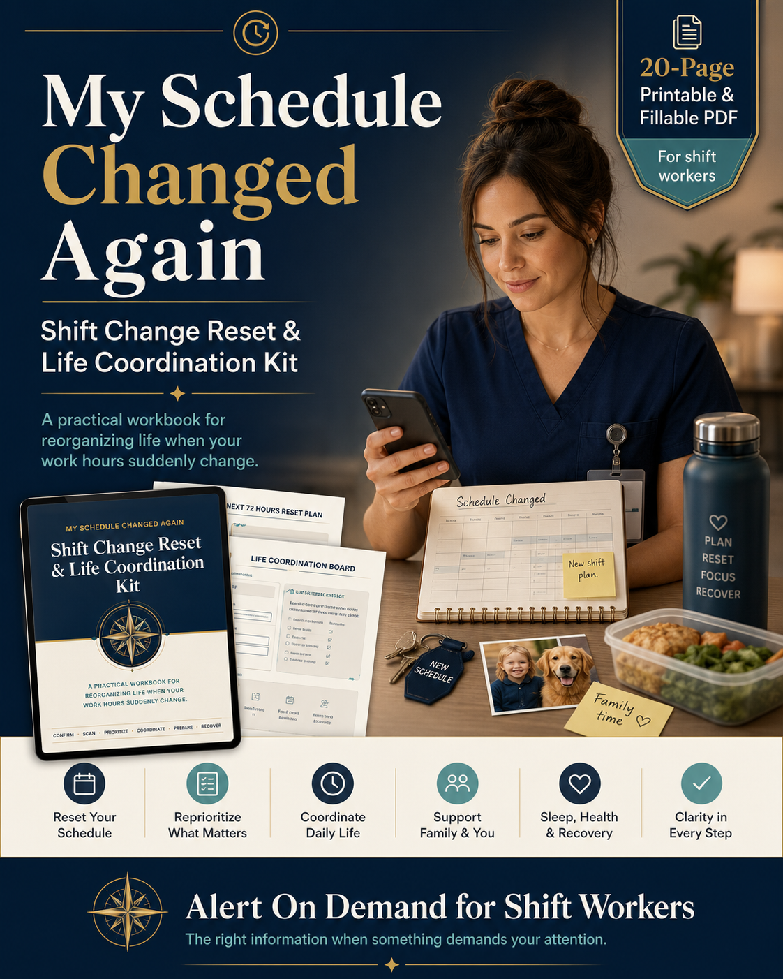 My Schedule Changed Again | Shift Change Reset & Life Coordination Kit