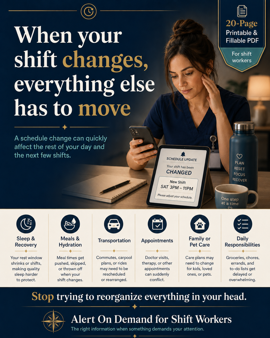 My Schedule Changed Again | Shift Change Reset & Life Coordination Kit