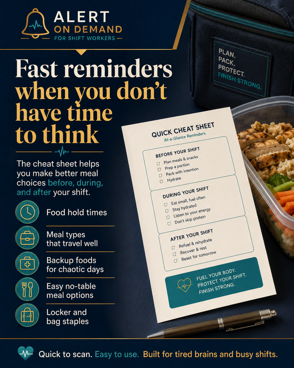 Shift Meal Survival Kit for Long Chaotic Shifts