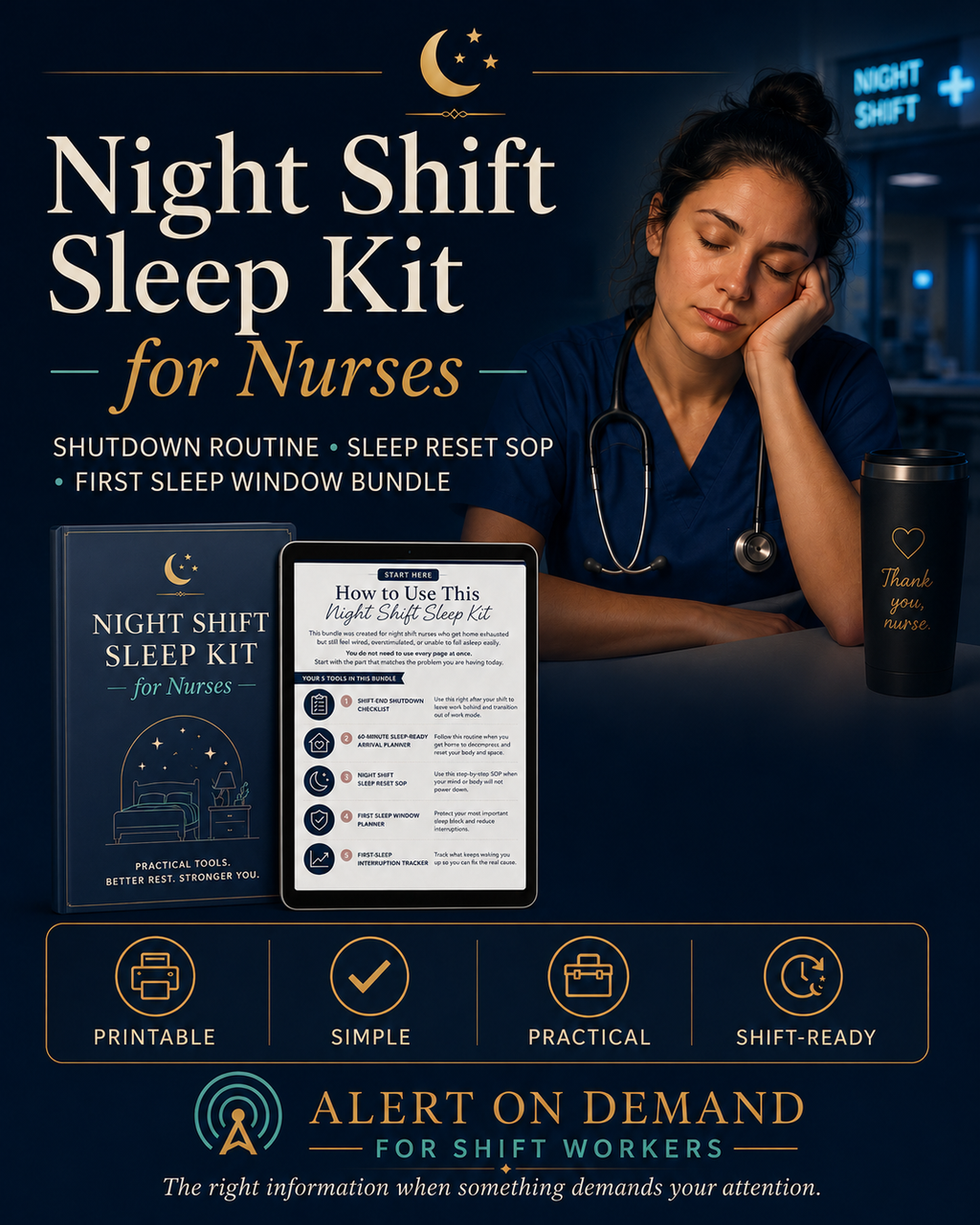 Night Shift Sleep Kit for Nurses
