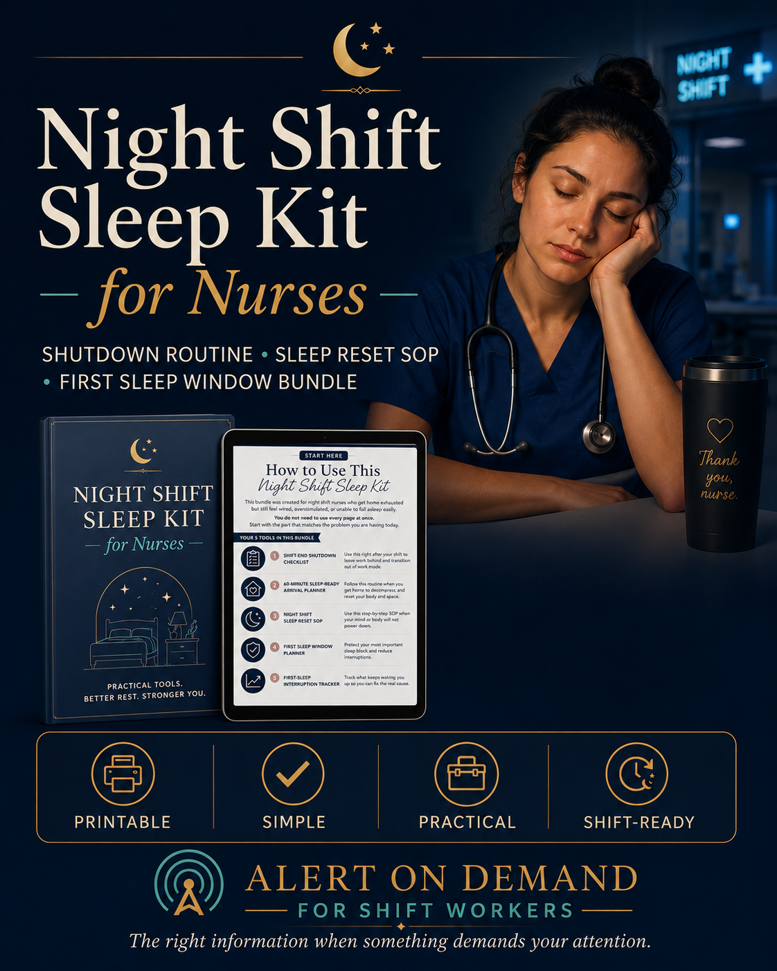 Night Shift Sleep Kit for Nurses