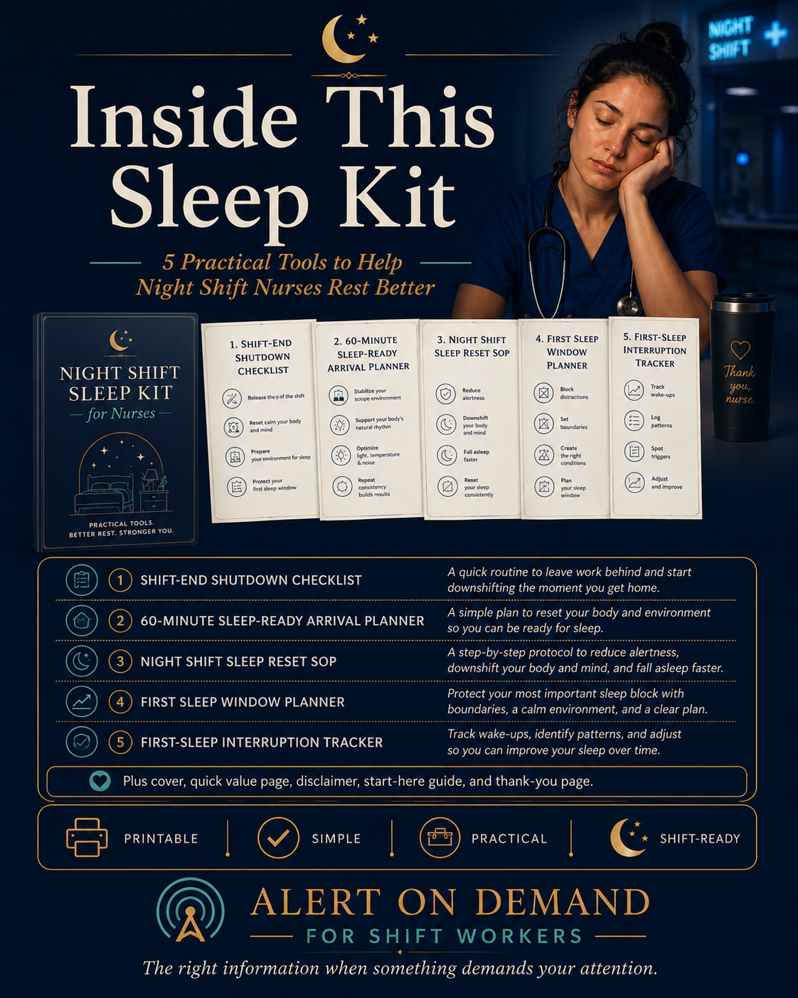 Night Shift Sleep Kit for Nurses