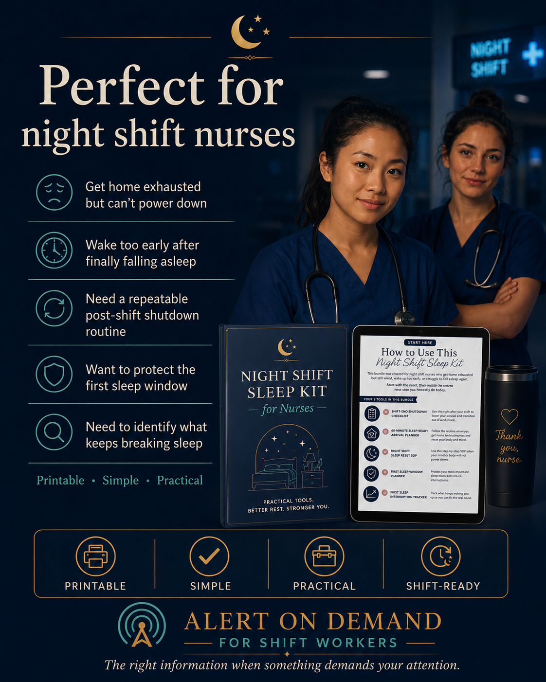 Night Shift Sleep Kit for Nurses