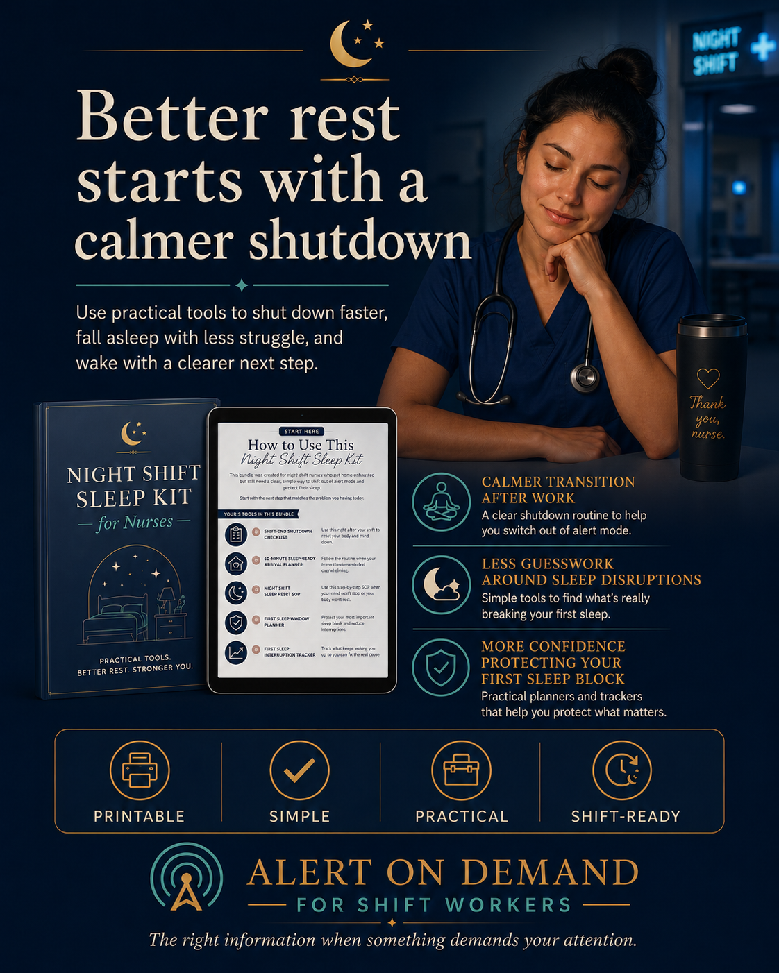 Night Shift Sleep Kit for Nurses
