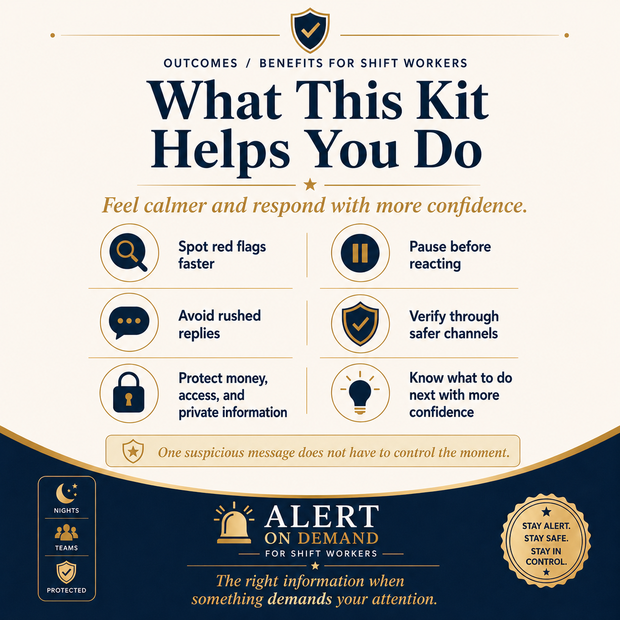 Shift-Safe Scam Spotter Kit for Busy Shift Workers