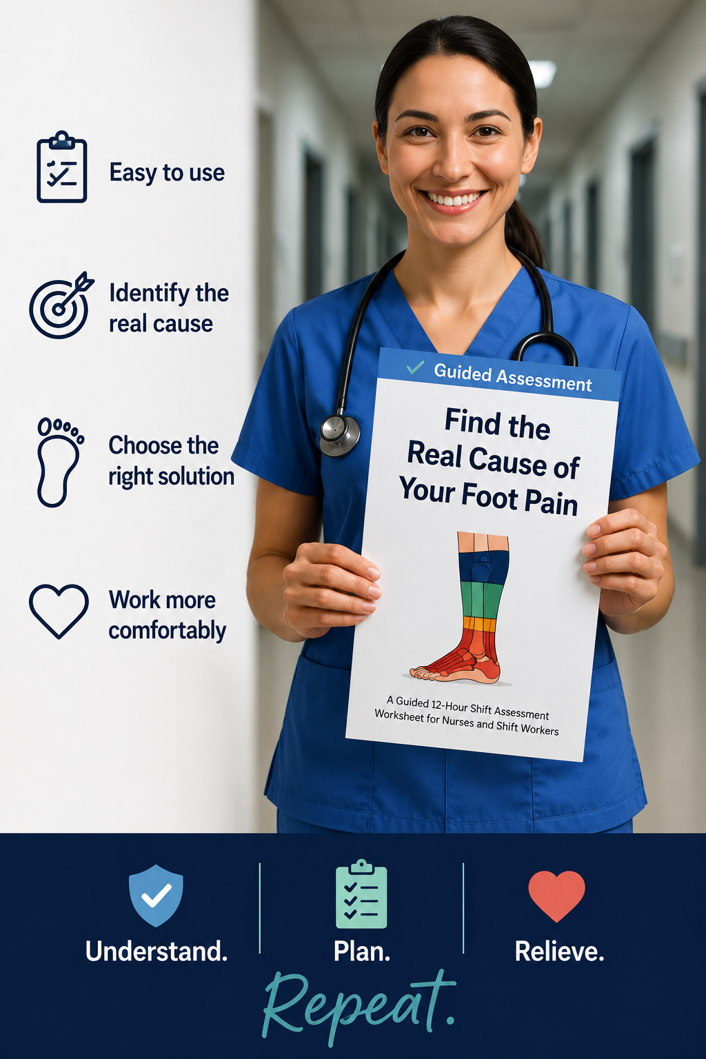 Find the Real Cause of Your Foot Pain | Guided Assessment Worksheet for Nurses & Shift Workers