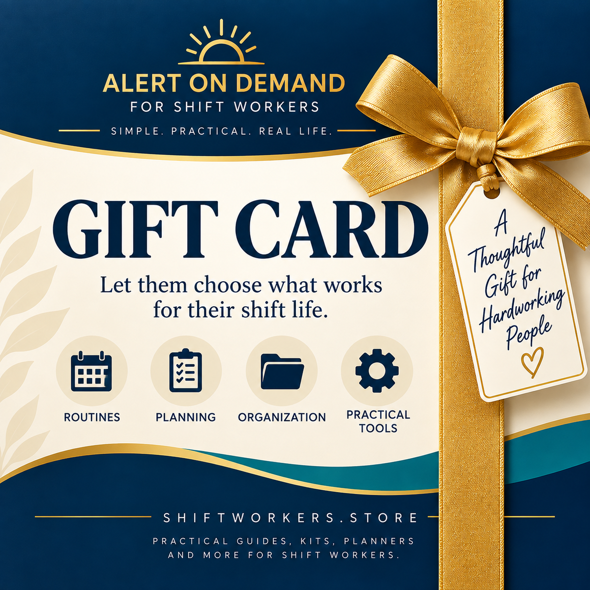 Alert On Demand For Shift Workers Gift Card