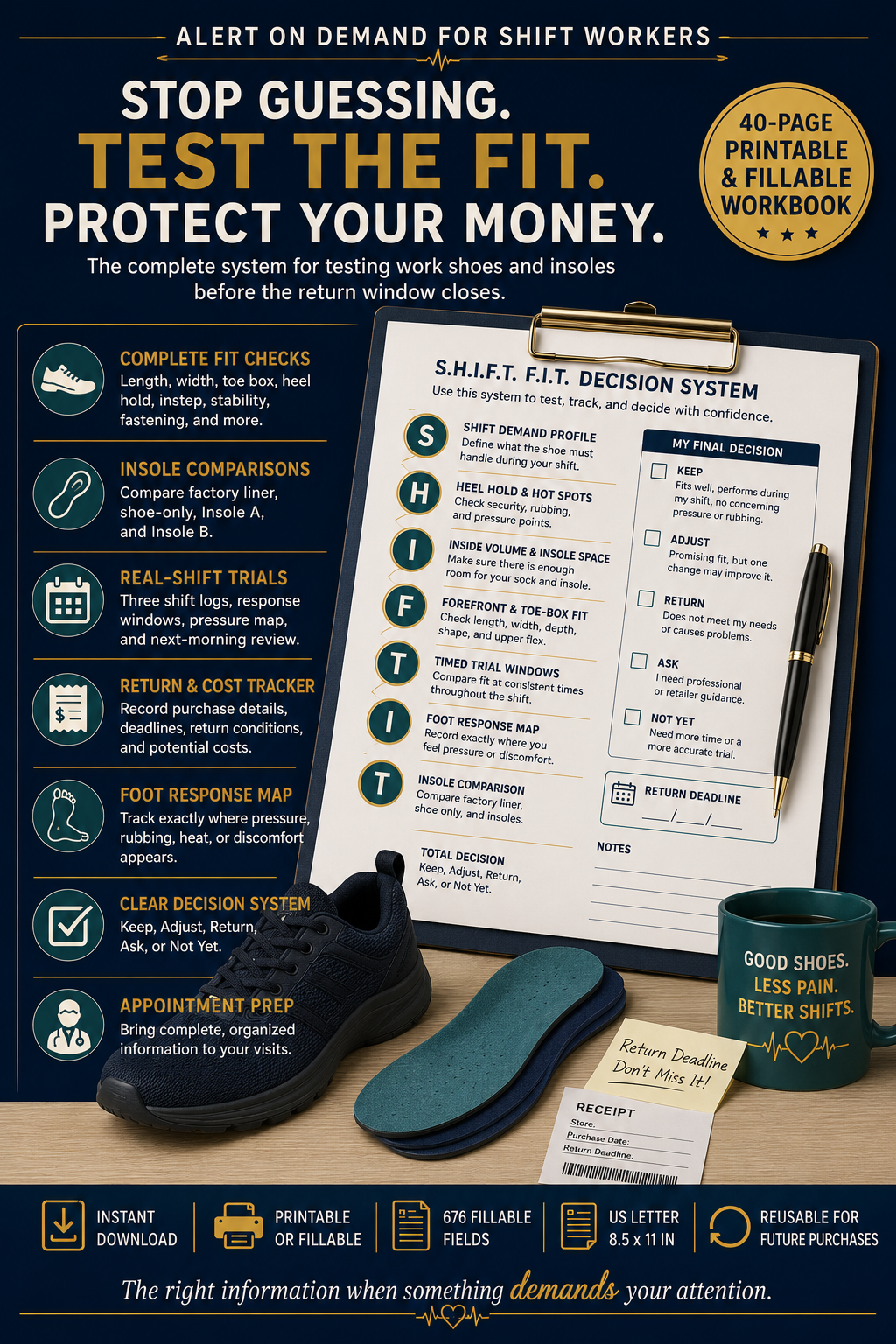 Nurse Shoe Fit & Insole Trial Workbook | S.H.I.F.T. F.I.T. System