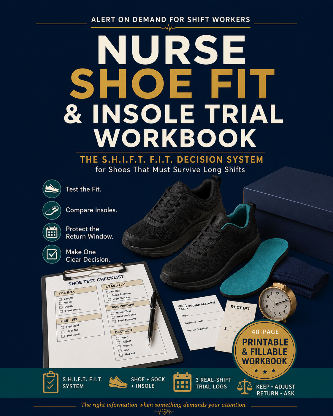 Nurse Shoe Fit & Insole Trial Workbook | S.H.I.F.T. F.I.T. System