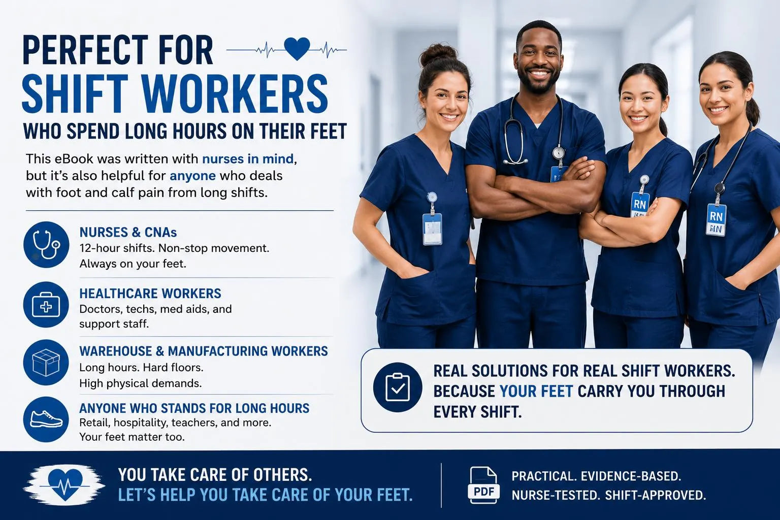 Finish Your 12-Hour Shift Without Limping | Nurse Foot Pain Relief eBook