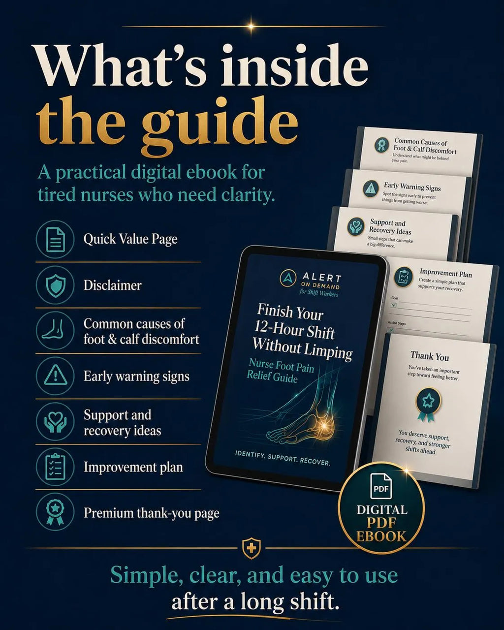 Finish Your 12-Hour Shift Without Limping | Nurse Foot Pain Relief eBook