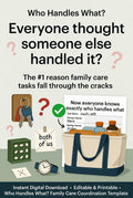 Stop Family Care Tasks From Falling Through The Cracks | A Simple "Who Handles What?" System