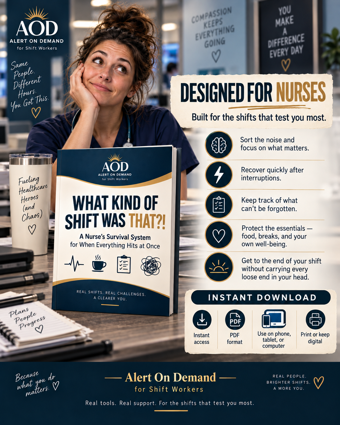 Designed for nurses and shift workers facing unpredictable shifts